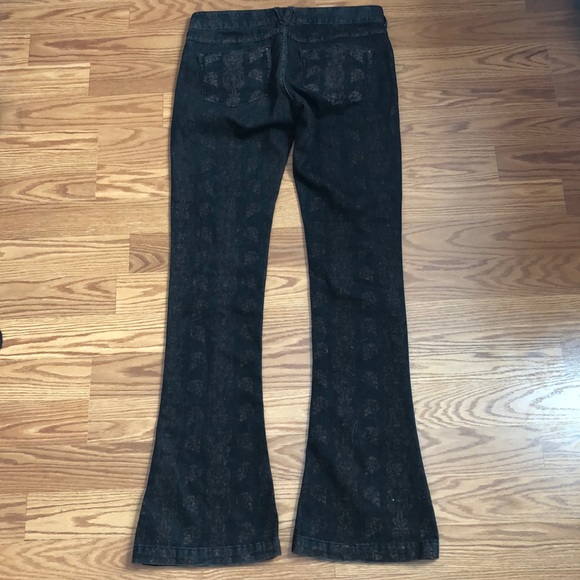 Free people batik pattern flare jean. - Picture 3 of 8